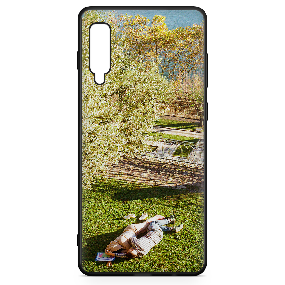 Samsung Galaxy A7 2018 Custom Case - Black Bumper